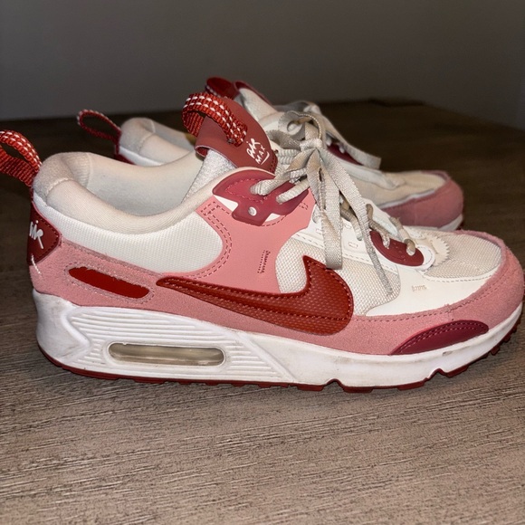 Nike Women's Sneakers Red and White - Picture 2 of 4